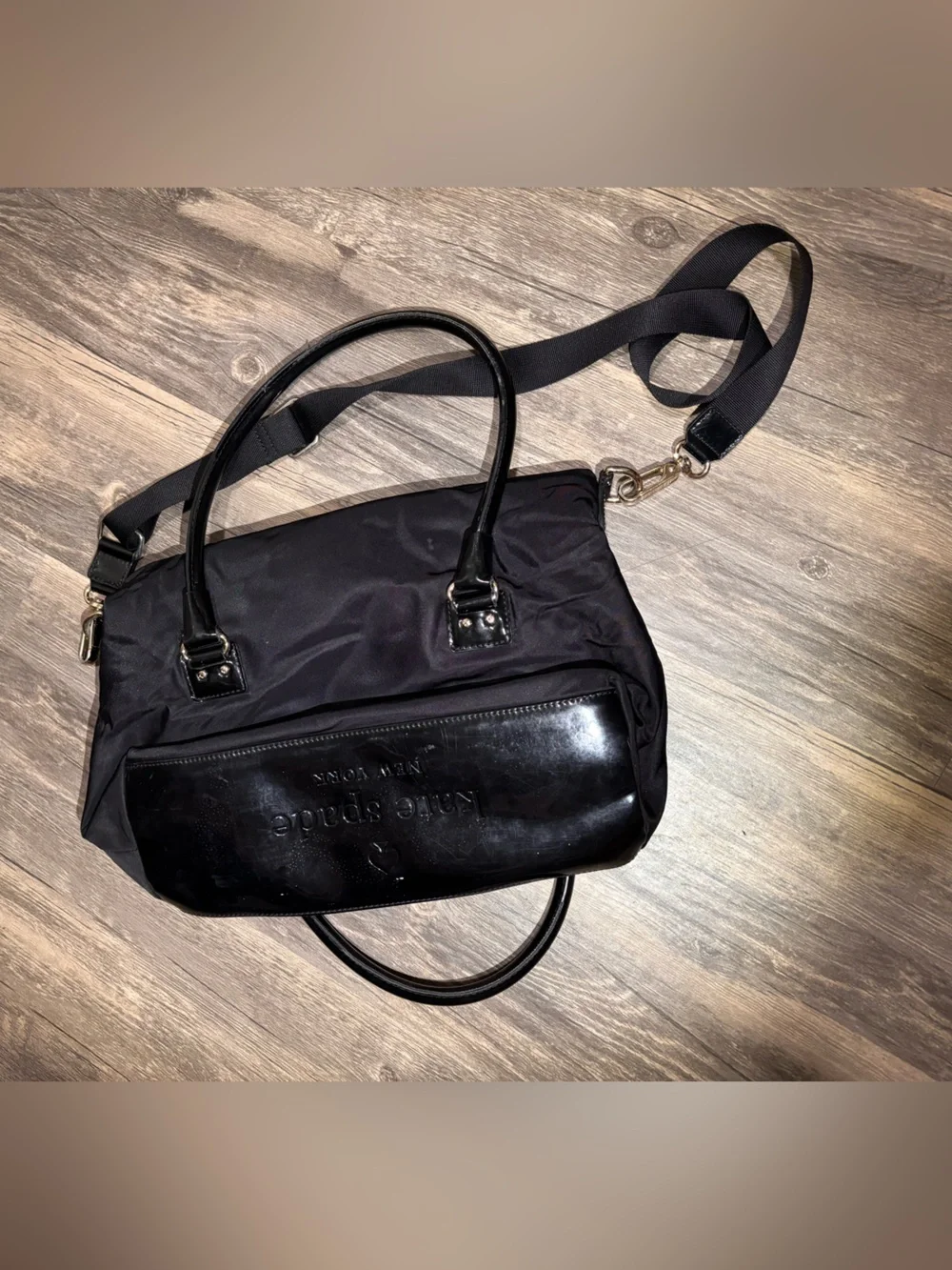 Vintage Kade Spade New York “Leslie” Fold-over Satchel Bag